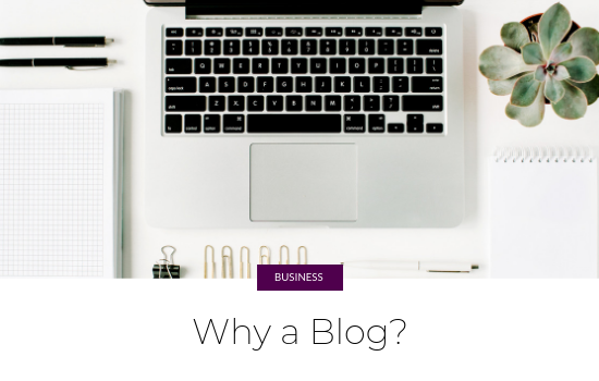 Why a blog?
